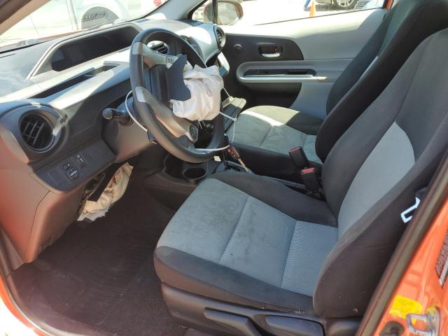 JTDKDTB30C1003257 - 2012 TOYOTA PRIUS C ORANGE photo 7