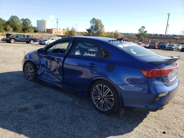 3KPF44AC3ME367423 - 2021 KIA FORTE GT BLUE photo 2