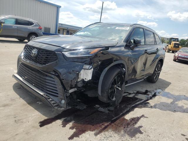 5TDLZRAH8NS121178 - 2022 TOYOTA HIGHLANDER XSE BLACK photo 1