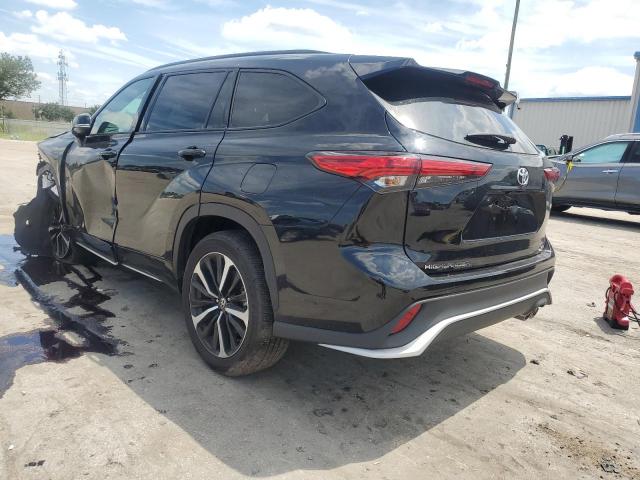 5TDLZRAH8NS121178 - 2022 TOYOTA HIGHLANDER XSE BLACK photo 2