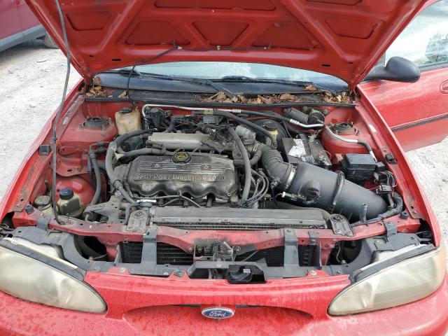 1FAFP10P8XW252133 - 1999 FORD ESCORT LX RED photo 11