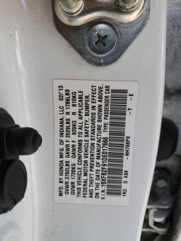 19XFB2F91DE017666 - 2013 HONDA CIVIC EXL 白色 照片 13