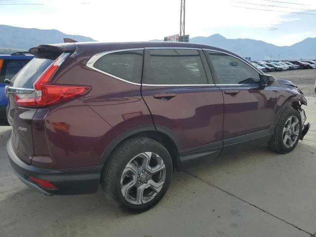 7FARW2H86JE047987 - 2018 HONDA CR-V EXL BURGUNDY photo 3