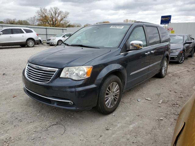 2C4RC1CG8ER133986 - 2014 CHRYSLER TOWN & COU TOURING L GRAY photo 2