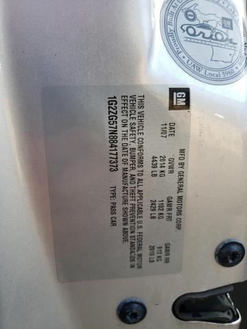 1G2ZG57N884177373 - 2008 PONTIAC G6 BASE SILVER photo 13