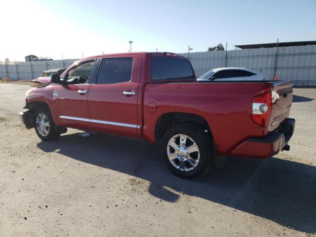 5TFGY5F13EX155404 - 2014 TOYOTA TUNDRA CREWMAX PLATINUM Rot Foto 2