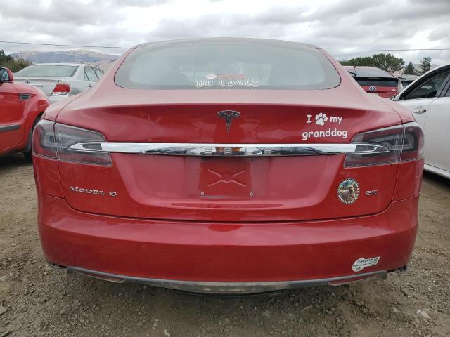 5YJSA1H12FF088827 - 2015 TESLA MODEL S 85 BURGUNDY photo 6