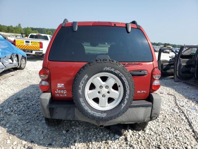 1J4GL48K07W515360 - 2007 JEEP LIBERTY SPORT BURGUNDY photo 6