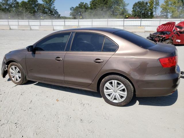 3VW2K7AJ3CM334332 - 2012 VOLKSWAGEN JETTA BASE 棕色 照片 2