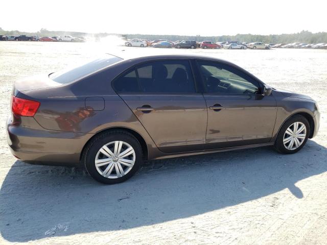 3VW2K7AJ3CM334332 - 2012 VOLKSWAGEN JETTA BASE 棕色 照片 3