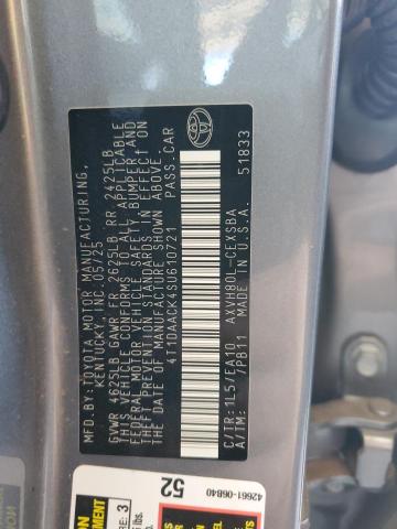 4T1DAACK4SU610721 - 2025 TOYOTA CAMRY XSE SILVER photo 12