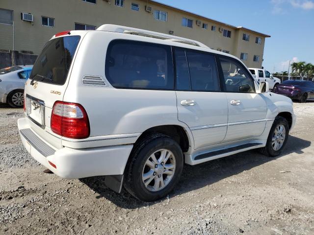 JTJHT00W433525092 - 2003 LEXUS LX 470 WHITE photo 3