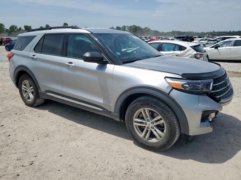 1FMSK7DH8MGA61052 - 2021 FORD EXPLORER XLT SILVER photo 4
