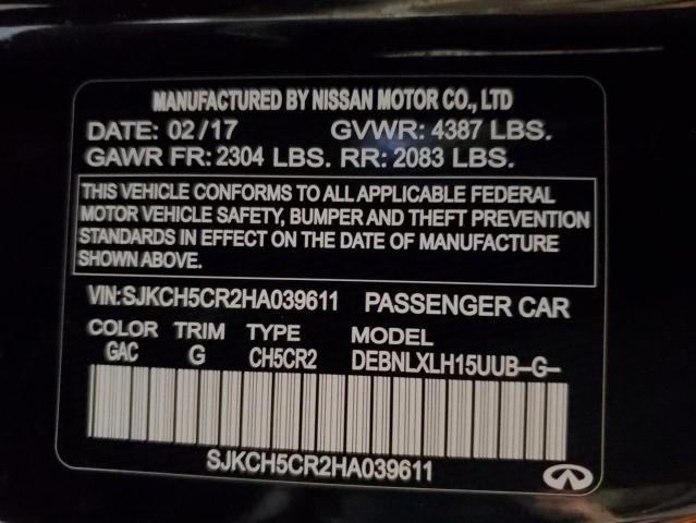 SJKCH5CR2HA039611 - 2017 INFINITI QX30 BASE 黑色 照片 13