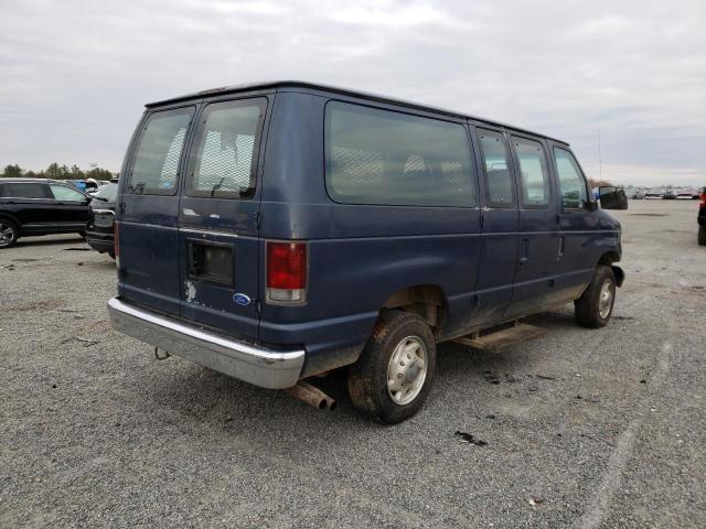 1FBHE31H8THA43828 - 1996 FORD ECONOLINE E350 BLUE photo 4