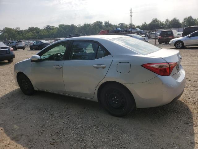 2T1BURHE2KC186344 - 2019 TOYOTA COROLLA L ვერცხლისფერი ფოტო 2