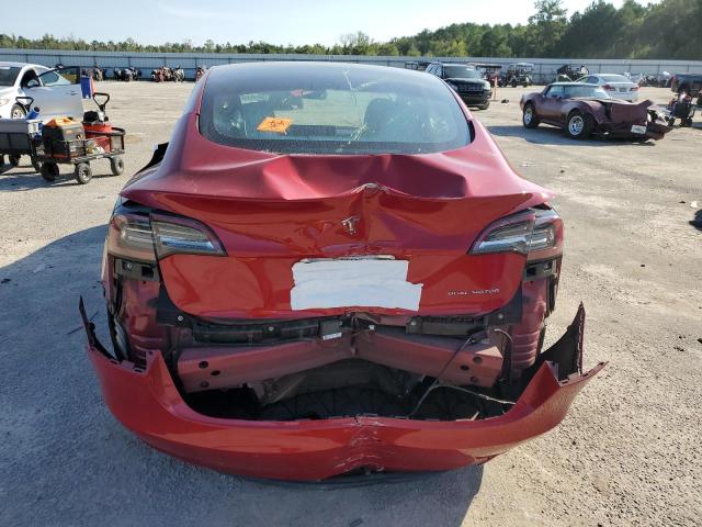 5YJ3E1EB0JF135285 - 2018 TESLA MODEL 3 Բորդո լուսանկար 6