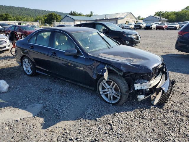 WDDGF8AB9ER320549 - 2014 MERCEDES-BENZ C 300 4MATIC BLUE photo 4