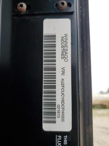 4UZFCUCY8DCFH4905 - 2013 FREIGHTLINER CHASSIS XC დამწვარი ფოტო 10