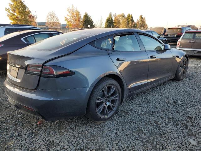 5YJSA1E57NF489781 - 2022 TESLA MODEL S Մոխրագույն լուսանկար 3