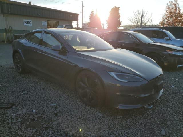 5YJSA1E57NF489781 - 2022 TESLA MODEL S Մոխրագույն լուսանկար 4