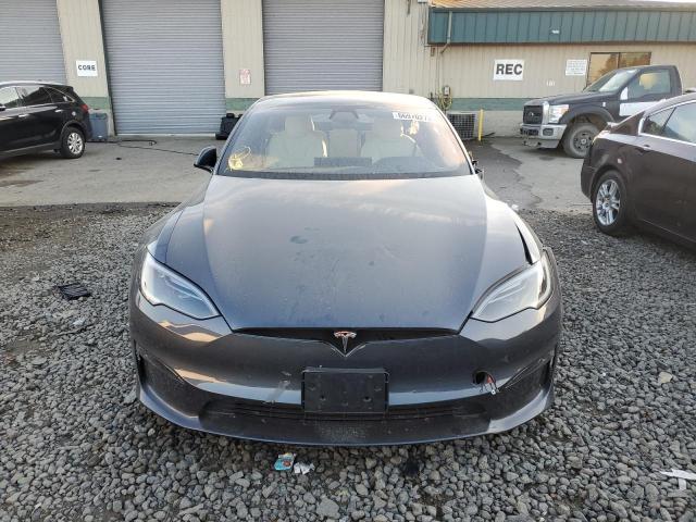 5YJSA1E57NF489781 - 2022 TESLA MODEL S Մոխրագույն լուսանկար 5