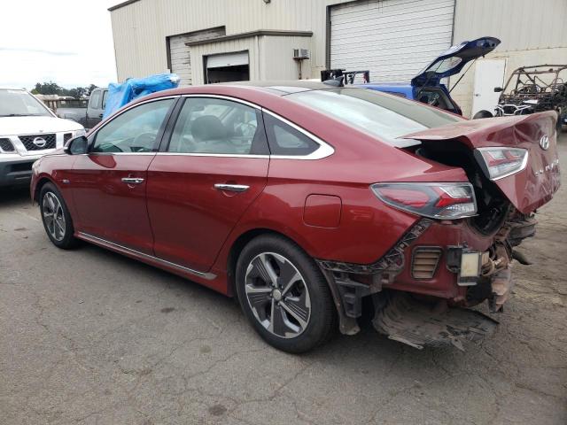 KMHE34L30JA082197 - 2018 HYUNDAI SONATA HYBRID BURGUNDY photo 2