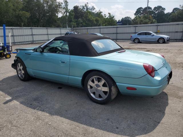 1FAHP60A52Y117934 - 2002 FORD THUNDERBIR TURQUOISE photo 2