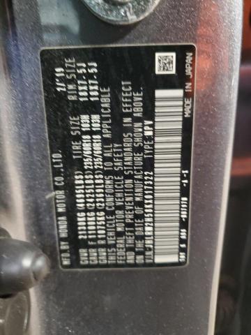 JHLRW2H58KX017322 - 2019 HONDA CR-V EX Графитовый фото 13