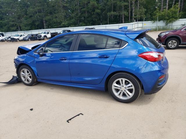 3G1BE6SMXHS524654 - 2017 CHEVROLET CRUZE LT BLUE photo 2