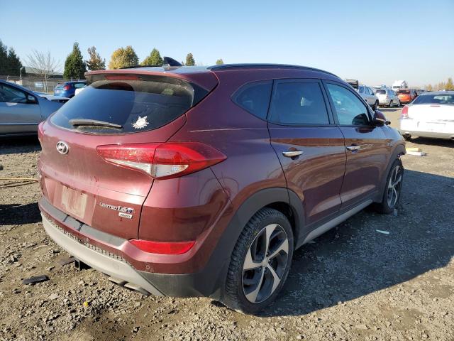 KM8J3CA21HU287507 - 2017 HYUNDAI TUCSON LIMITED BURGUNDY photo 4