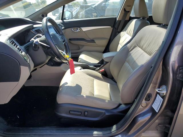 2HGFB2F96FH512356 - 2015 HONDA CIVIC EXL Qəhvəyi foto 7