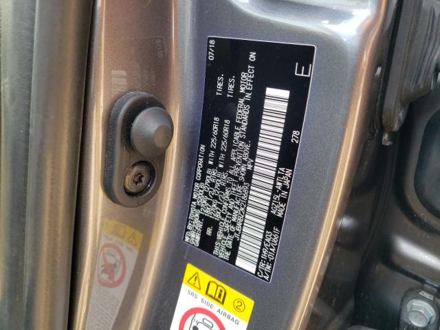 JTJBARBZ2K2186893 - 2019 LEXUS NX 300 BASE ნაცრისფერი ფოტო 12