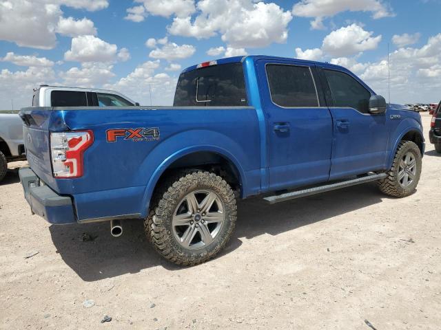 1FTEW1E55JKG05118 - 2018 FORD F150 SUPERCREW BLUE photo 3