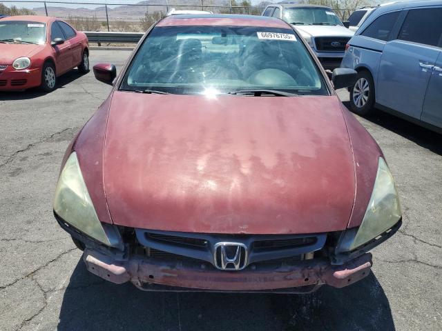 1HGCM56875A001953 - 2005 HONDA ACCORD EX RED photo 5