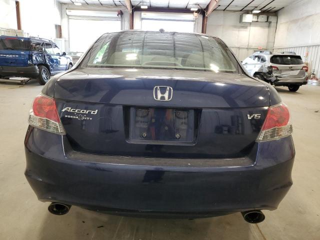 1HGCP36829A033887 - 2009 HONDA ACCORD EXL BLUE photo 6