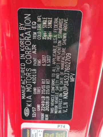 KNDJP3A52J7602709 - 2018 KIA SOUL + RED photo 12