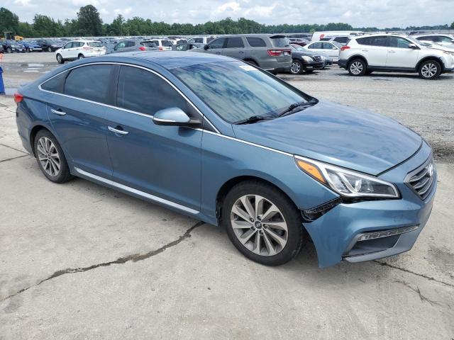 5NPE34AF6GH309928 - 2016 HYUNDAI SONATA SPORT BLUE photo 4