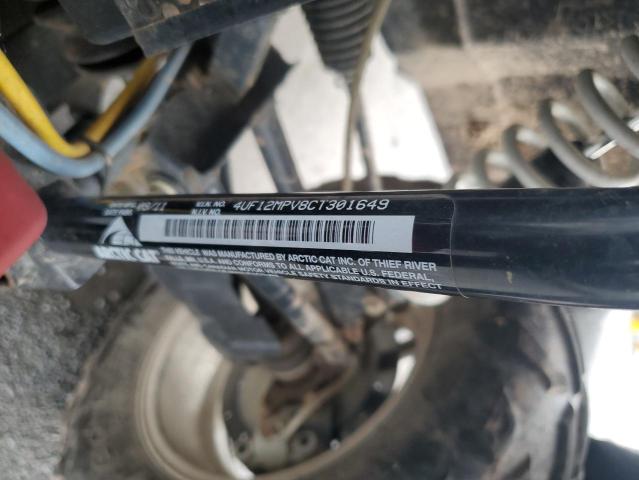 4UF12MPV8CT301649 - 2012 ARCTIC CAT PROWLER 550 XT BLUE photo 10