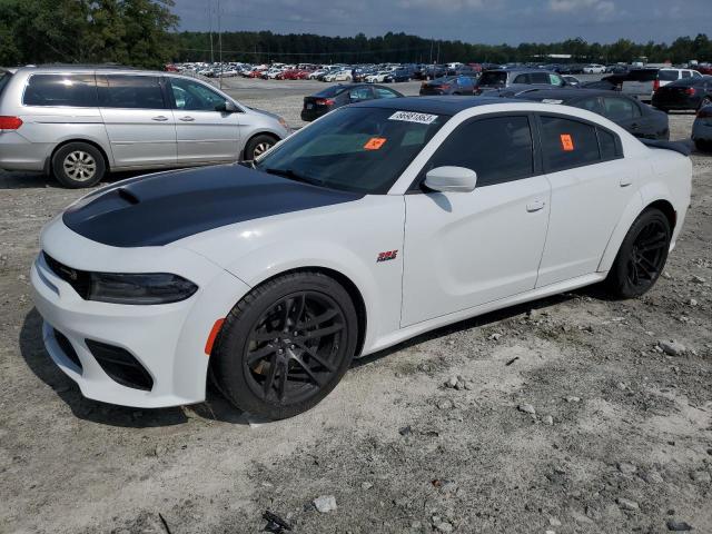 2C3CDXGJ4MH584725 - 2021 DODGE CHARGER SCAT PACK WHITE photo 1