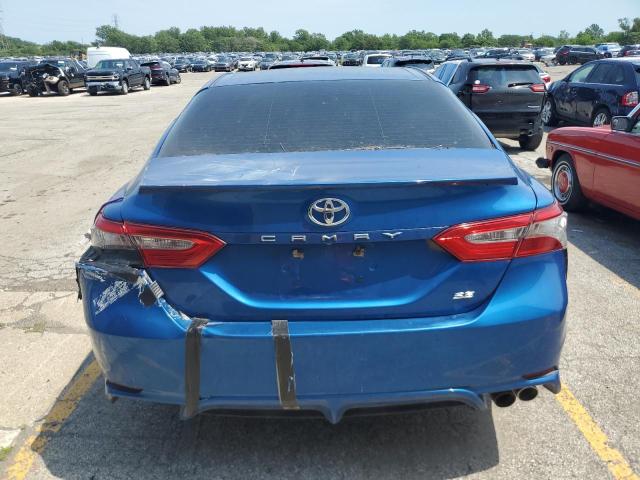 4T1B11HK7JU120126 - 2018 TOYOTA CAMRY L BLUE photo 6