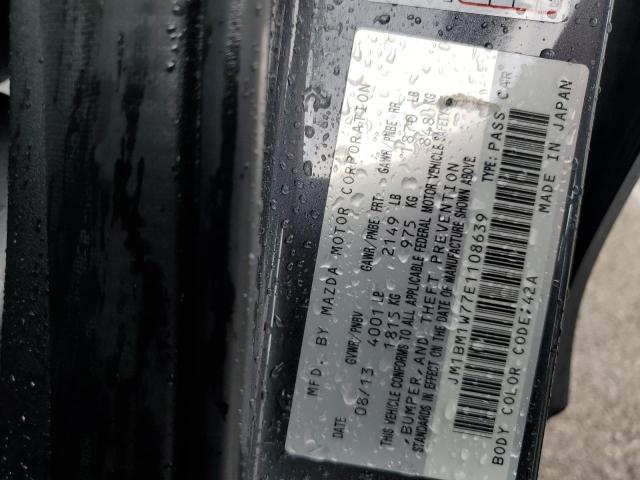 JM1BM1W77E1108639 - 2014 MAZDA 3 GRAND TOURING GRAY photo 12