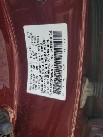 1HGCR2F80HA291117 - 2017 HONDA ACCORD EXL 红色 照片 12