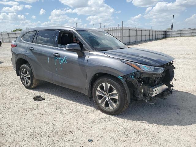 5TDGZRBHXLS016980 - 2020 TOYOTA HIGHLANDER XLE ნაცრისფერი ფოტო 4