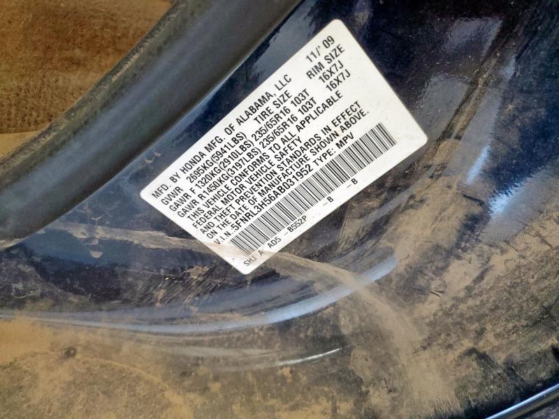 5FNRL3H56AB031952 - 2010 HONDA ODYSSEY EX BLUE photo 14