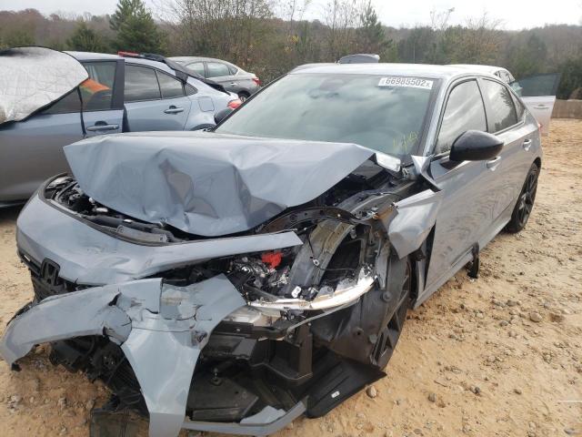 2HGFE2F59NH519563 - 2022 HONDA CIVIC SPORT 灰色 照片 2