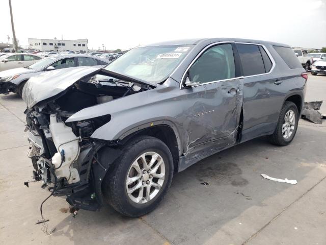 1GNERFKW3KJ174696 - 2019 CHEVROLET TRAVERSE LS GRAY photo 1