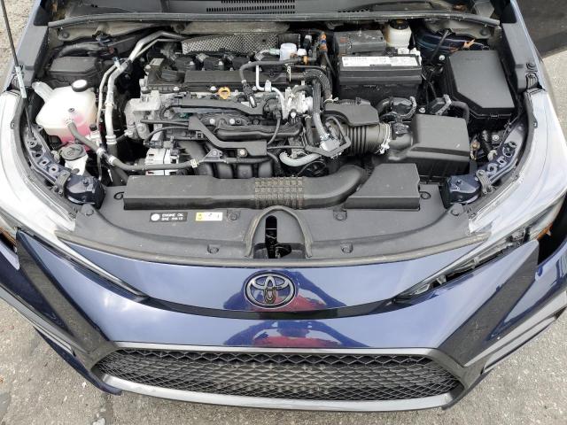 5YFM4MCE5NP130650 - 2022 TOYOTA COROLLA SE BLUE photo 11