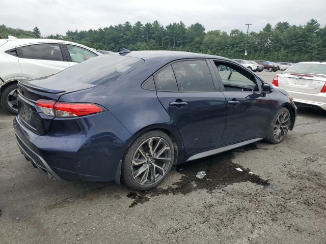 5YFM4MCE5NP130650 - 2022 TOYOTA COROLLA SE BLUE photo 3