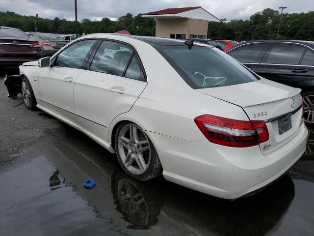 WDDHF9BB8CA550510 - 2012 MERCEDES-BENZ E 550 4MATIC WHITE photo 2